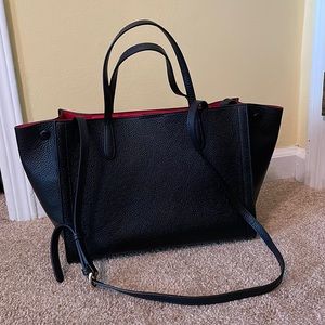Banana Republic Black Leather Tote